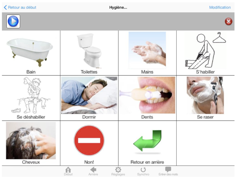 Communication par pictogrammes avec MY TALK TOOLS