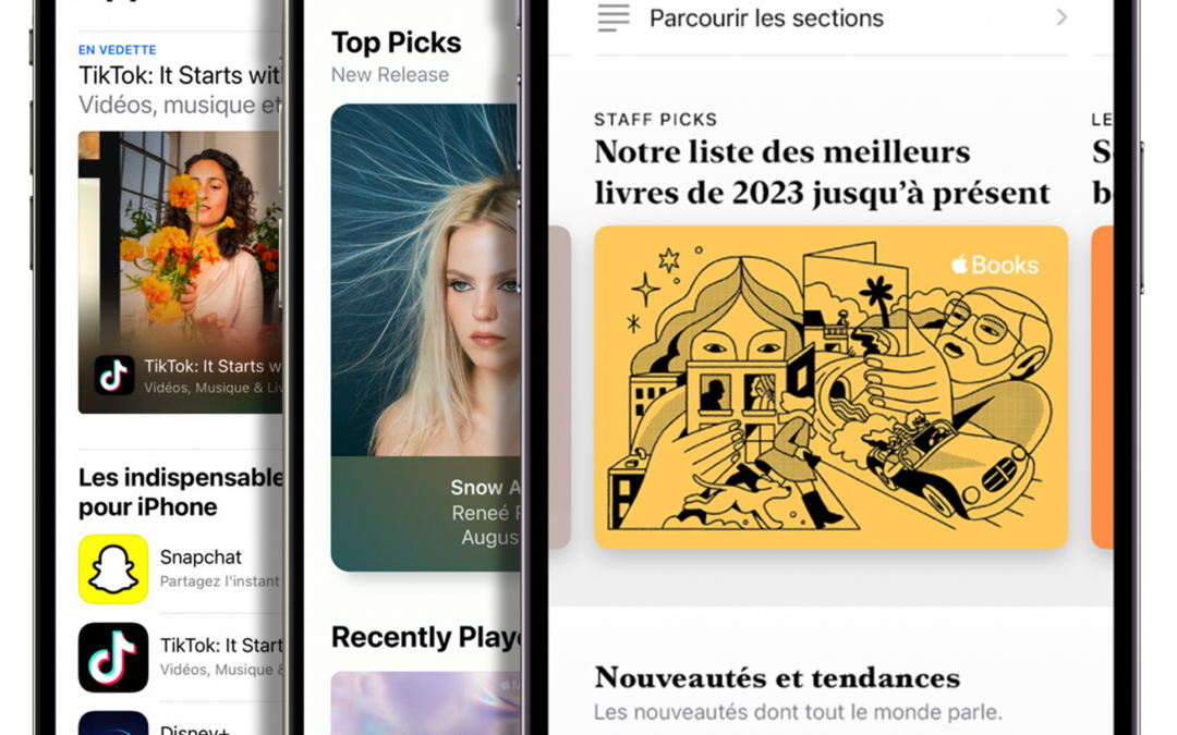 Apprendre à utiliser App Store, Music et  Livres