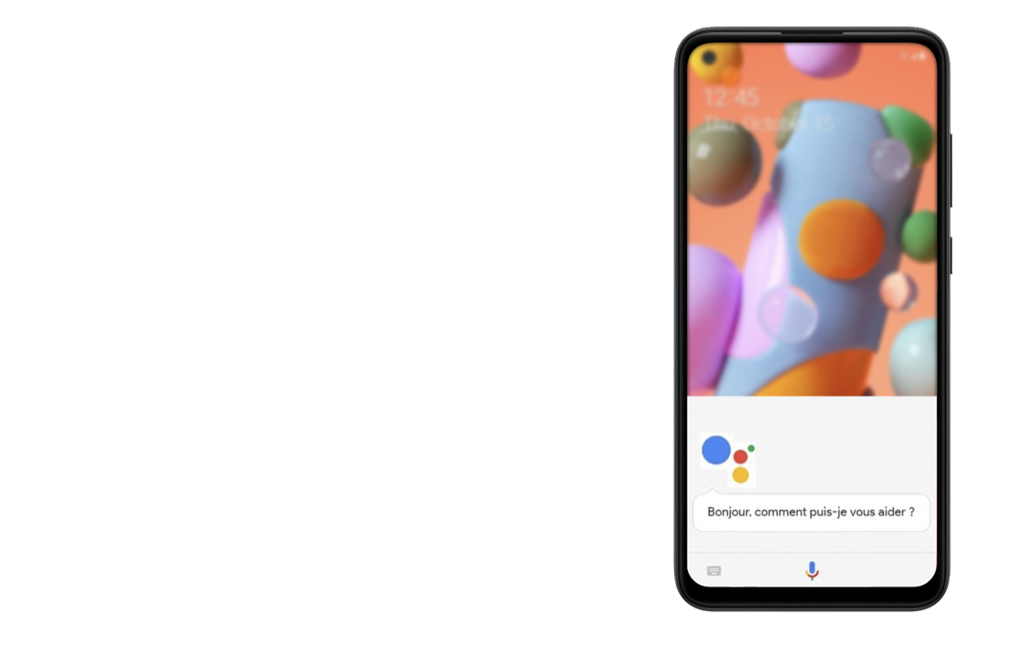 Smartphone avec Google assistant