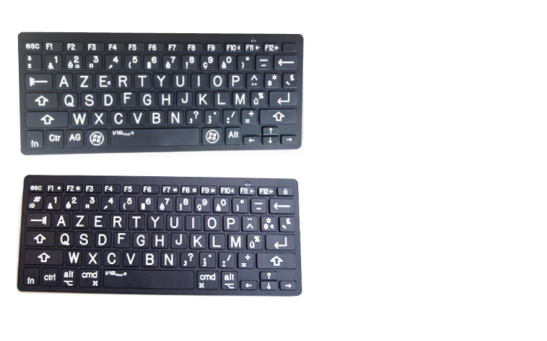 Un clavier Bluetooth grands caractères