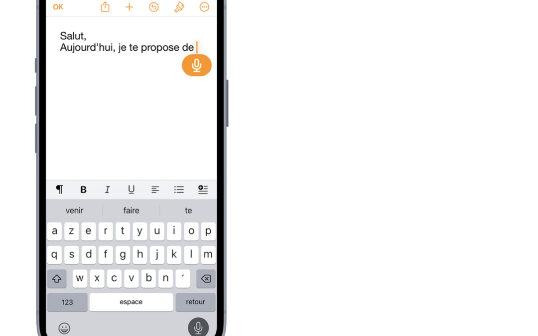 Comment utiliser la dictée vocale