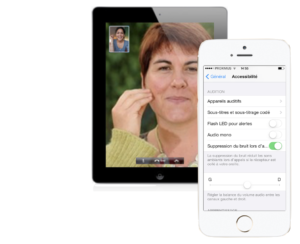 iPad, iPhone pour les sourds et les malentendants