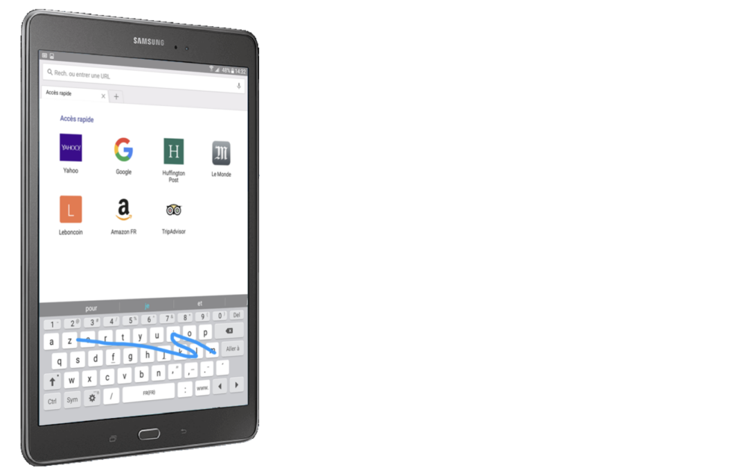 Augmentez votre vitesse de frappe avec la SAISIE EN CONTINU du clavier SAMSUNG