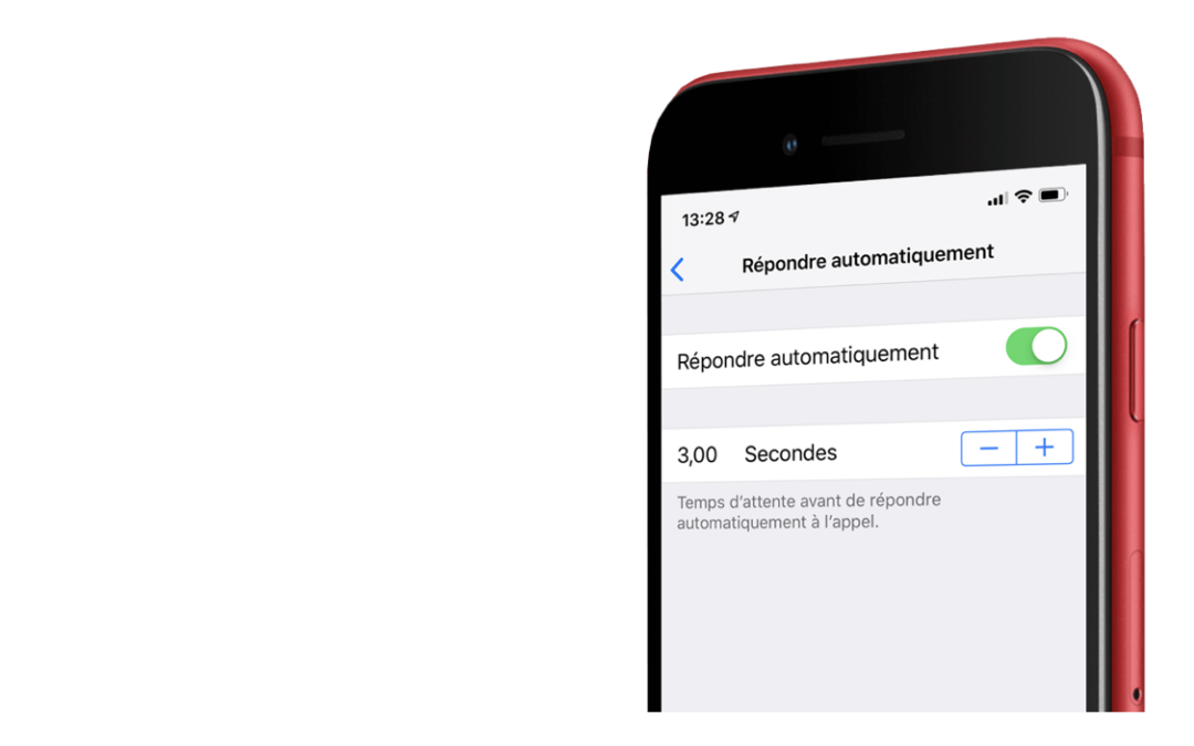 Prendre un appel automatiquement sur votre iPhone